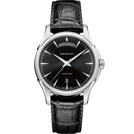 Jazzmaster Automatic Watch Day Date - Black Dial - H32505731 ...
