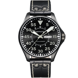 Khaki Aviation Pilot Day Date Automatic Watch - H64785835