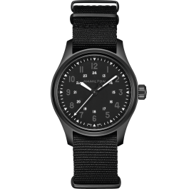 Khaki Field Auto - Black dial - Black Nato strap | Hamilton Watch ...