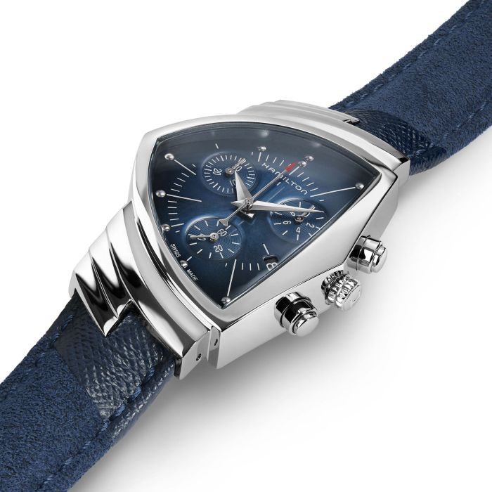 ベンチュラ Chrono Quartz - ダイヤルカラー:ブルー - H24432941 | Hamilton Watch