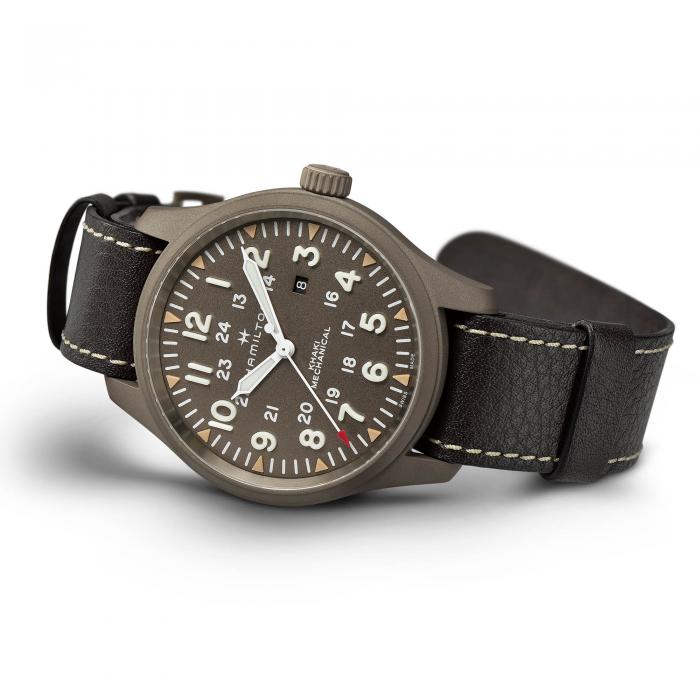 Khaki Field Mechanical Watch - Green Dial - H69829560 | Hamilton Watch