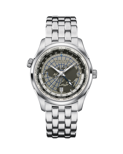 ジャズマスター GMT Auto - ダイヤルカラー:グレー - H32605581 | Hamilton Watch