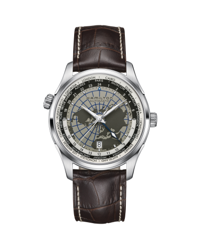 Jazzmaster GMT Auto - Dial color:Grey - H32605181 | Hamilton Watch