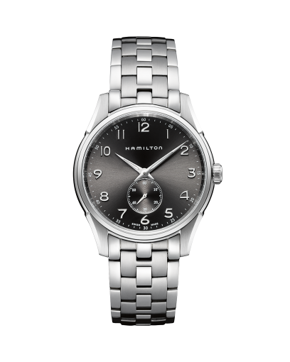 Jazzmaster Thinline Small Second Quartz - Dial color:Silver - H38441553 |  Hamilton Watch