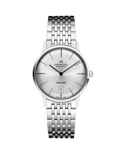 American Classic Intra-Matic Auto - Dial color:Silver - H38455751 | Hamilton  Watch