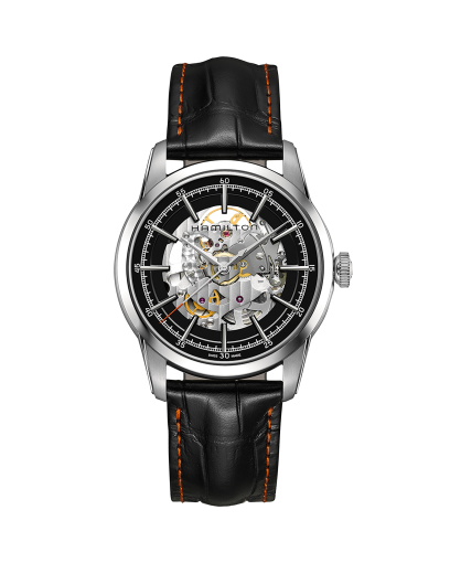 American Classic RailRoad Skeleton Auto - Dial color:Silver - H40655151 |  Hamilton Watch