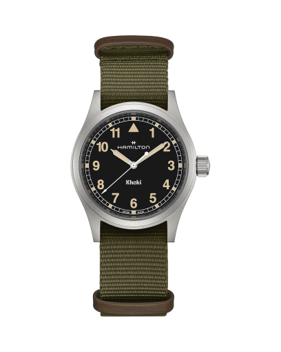 Khaki Field Quartz - Dial color:Blue - H68201143 | Hamilton Watch