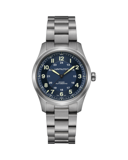 Khaki Field Titanium Auto - Dial color:Blue - H70545540 | Hamilton Watch