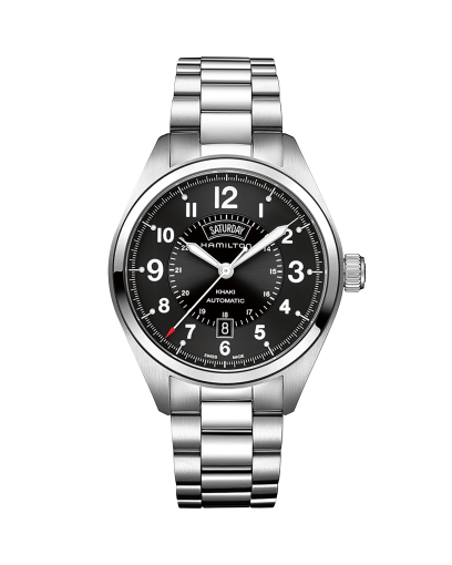 Hamilton khaki field mechanical day date best sale