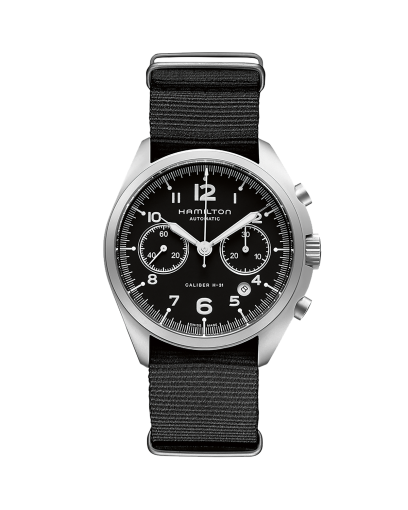 Khaki Aviation Pilot Pioneer - Dial color:Black - H76205530 | Hamilton ...