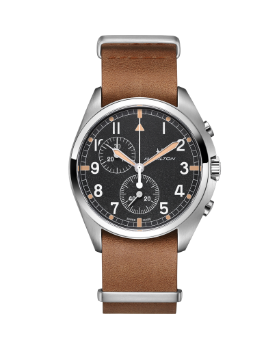 Khaki Aviation Pilot Pioneer Chrono Quartz - Dial color:Black ...