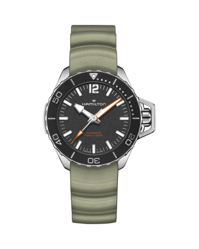 Khaki Navy Frogman Auto - Dial color:Black - H77845330 | Hamilton Watch