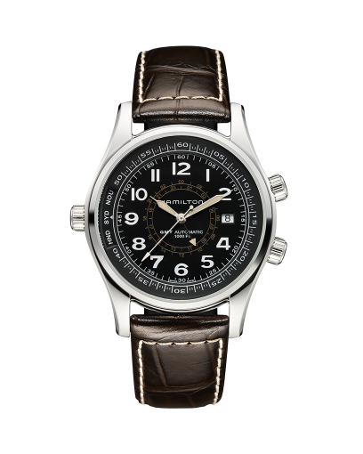 Khaki Navy Khaki UTC Auto - Dial color:Black - H77505433 | Hamilton Watch