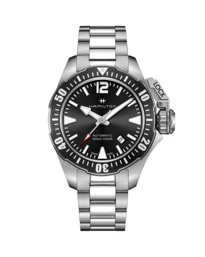 カーキ ネイビー GMT Auto - ダイヤルカラー:ブラック - H77615133 | Hamilton Watch