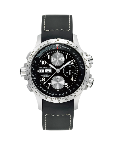 Khaki Aviation ETO Chrono Quartz - Dial color:Black - H77612333 | Hamilton  Watch