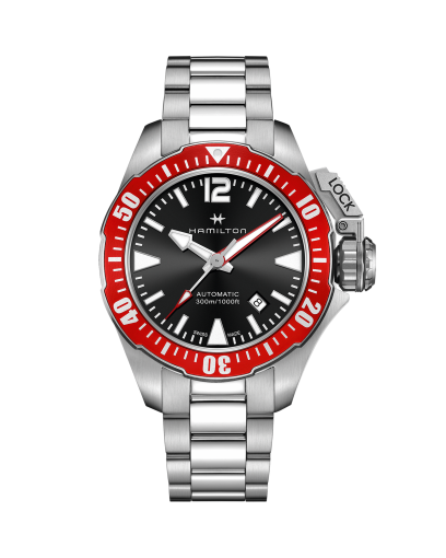 カーキ ネイビー GMT Auto - ダイヤルカラー:ブラック - H77615333 | Hamilton Watch