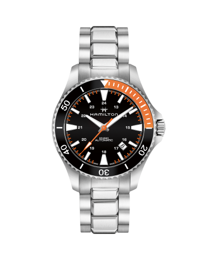 カーキ ネイビー Scuba Auto - ダイヤルカラー:ブラック - H64515133 | Hamilton Watch