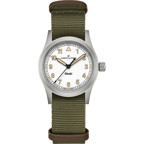 Hamilton Khaki Field Quartz 33mm In Green