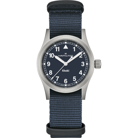 Hamilton Khaki Field Quartz 33mm In Blue