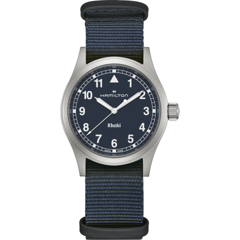 Hamilton Khaki Field Quartz 38mm In Blue