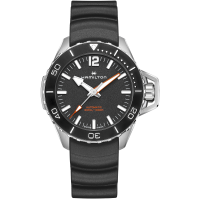 Khaki Navy Frogman Auto - Dial color:Black - H77845330 | Hamilton Watch