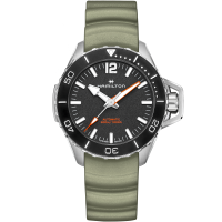 カーキ ネイビー Openwater Auto - ダイヤルカラー:ブラック - H77825330 | Hamilton Watch