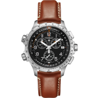 Khaki Aviation X-Wind GMT Chrono Quartz - Dial color:Black - H77912335 |  Hamilton Watch