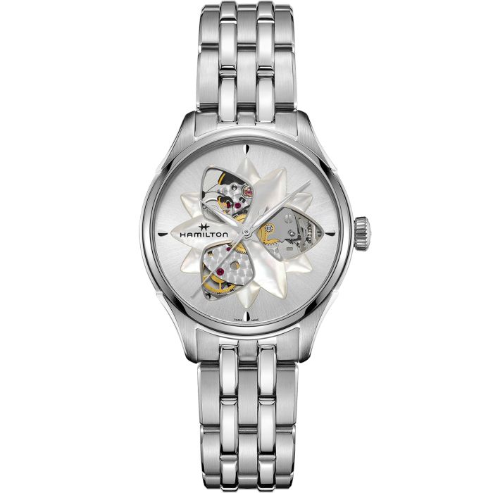 Jazzmaster Open Heart Lady Auto - Dial color:Mother of pearl - H32115191 |  Hamilton Watch