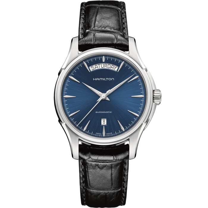 Jazzmaster Day Date Auto - Dial color:Blue - H32505741 | Hamilton Watch