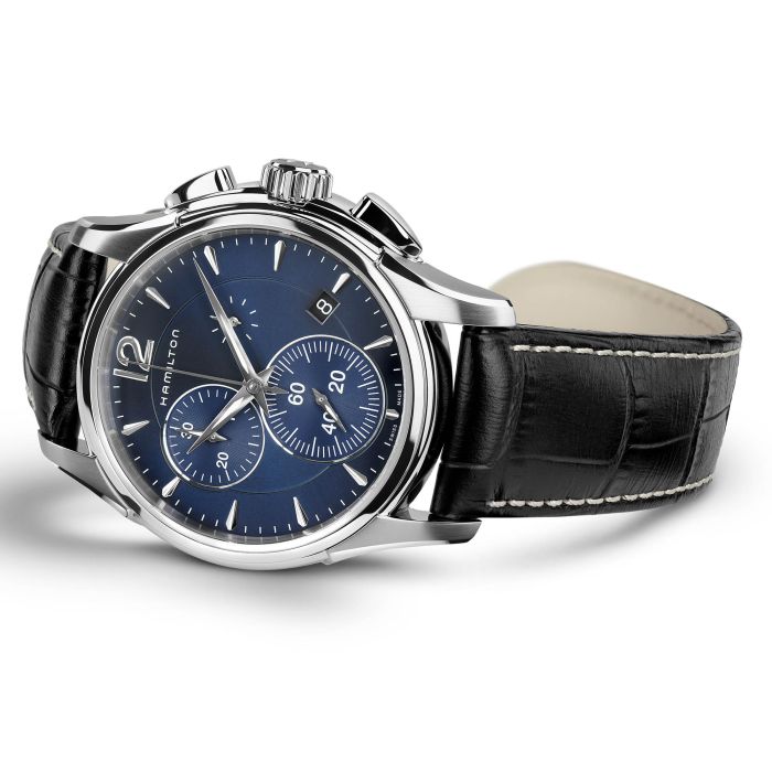 Jazzmaster Chrono Quartz - Dial color:Blue - H32612741 | Hamilton Watch