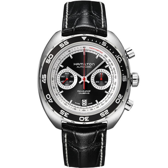 American Classic Pan Europ Auto Chrono - Dial color:Black - H35756735 ...