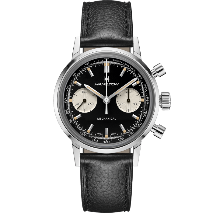 American Classic Intra-Matic Chronograph H - Dial color:Black - H38429730 |  Hamilton Watch