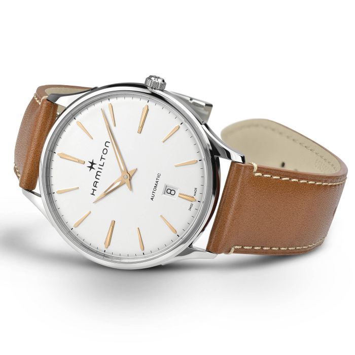 Jazzmaster Thinline Auto - Dial color:White - H38525512 | Hamilton Watch