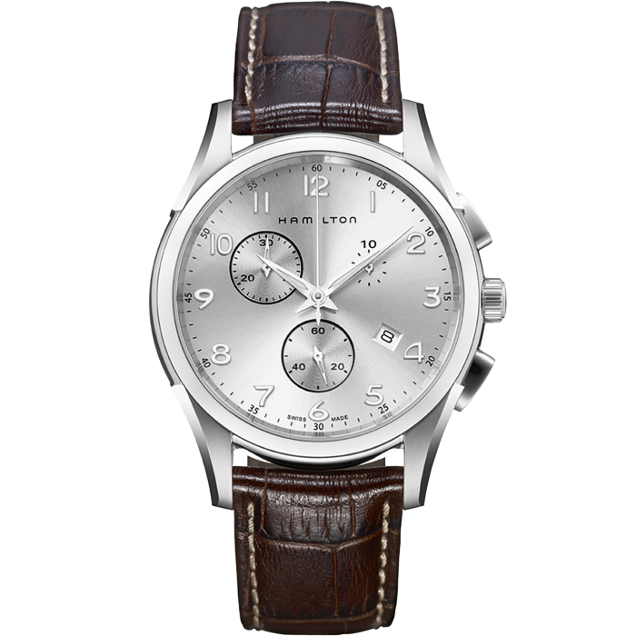 Jazzmaster Thinline Chrono Quartz - Dial color:Silver - H38612553 ...