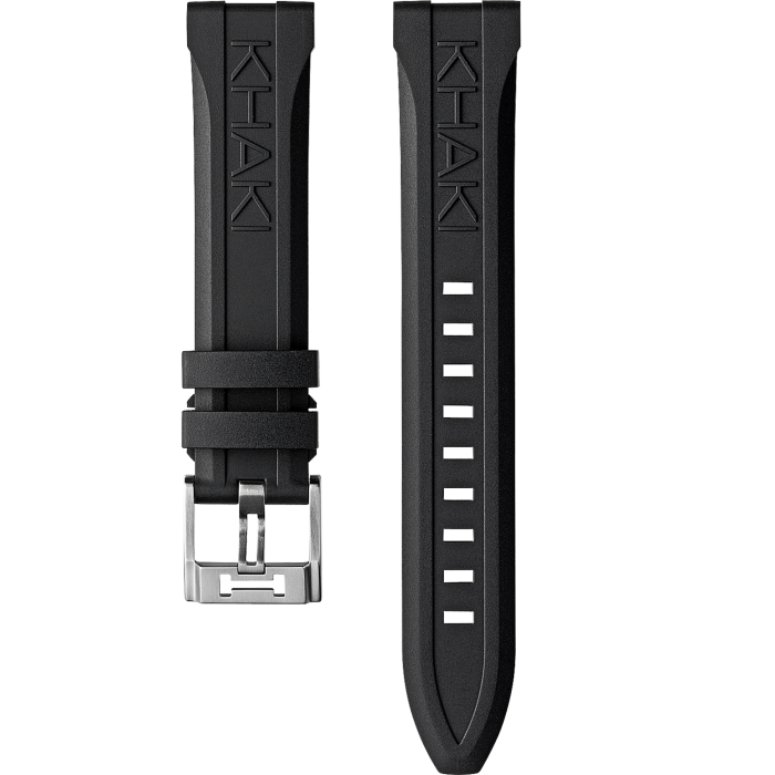 カーキ ネイビー RUBBER STRAP 20MM - ストラップカラー:ブラック - H6008231031 | Hamilton Watch