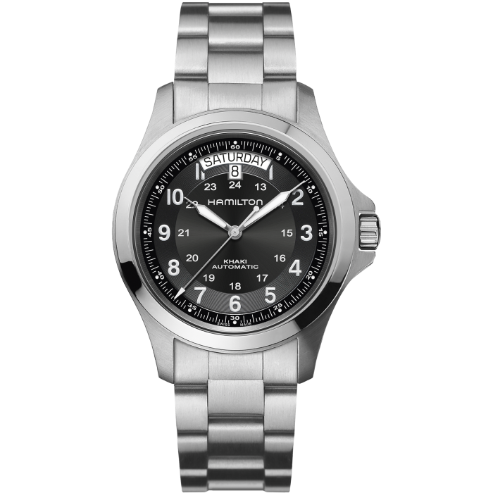 Khaki Field King Auto - Dial color:Black - H64455133 | Hamilton Watch