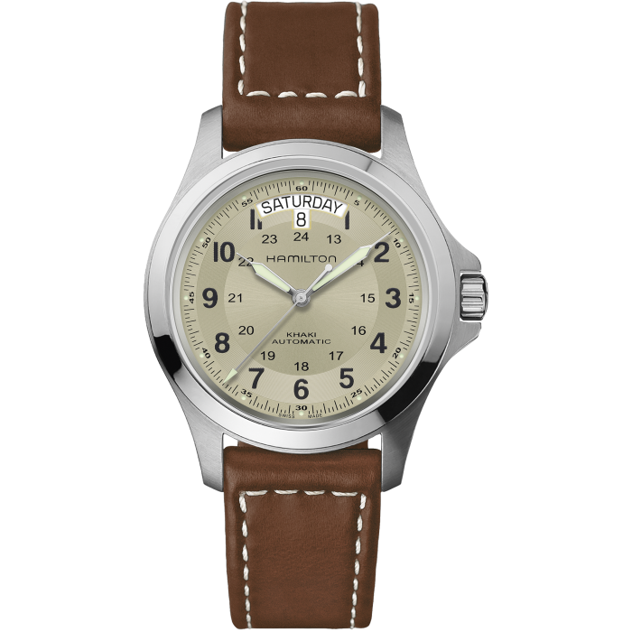 Khaki Field King Auto - Dial color:Beige - H64455523 | Hamilton Watch