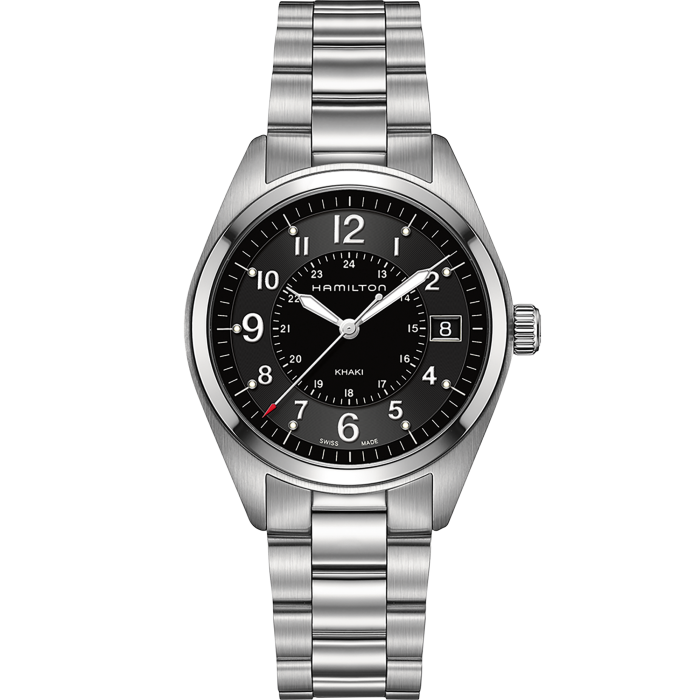 Khaki Field Quartz - Dial color:Black - H68551933 | Hamilton Watch