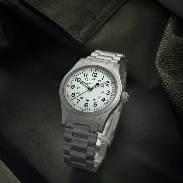 Khaki Field Mechanical 38mm - Dial color:White - H69439111 | Hamilton Watch