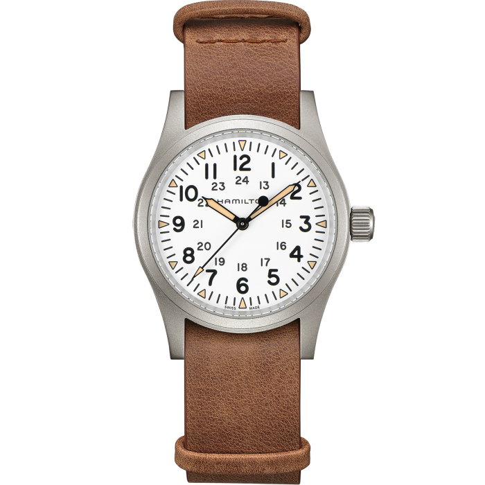 Hamilton white face watch sale