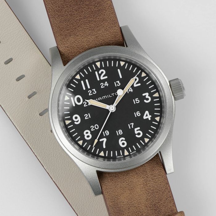 Khaki Field Mechanical - Dial color:Black - H69439531 | Hamilton Watch