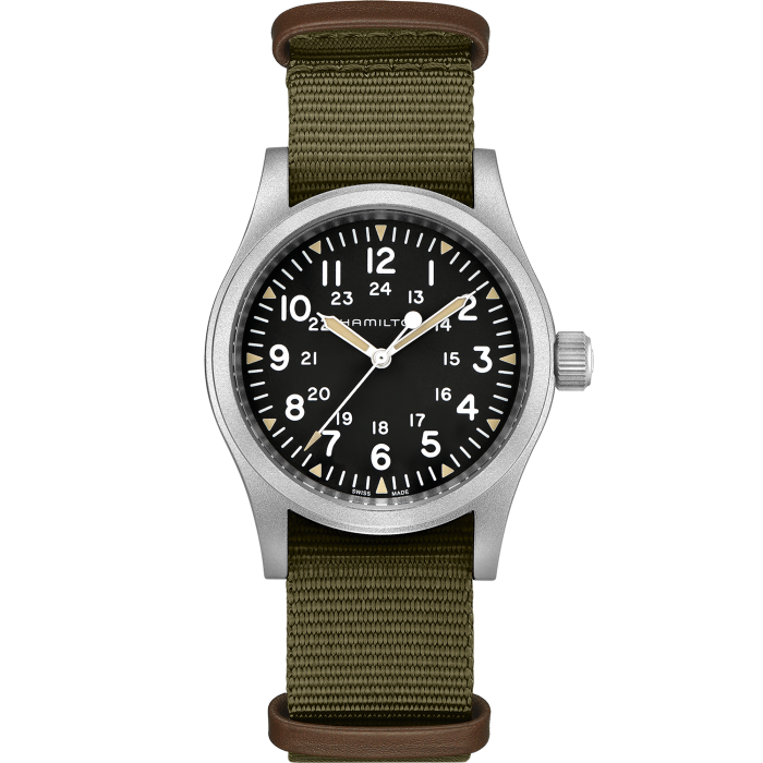 Khaki Field Mechanical 38mm Dial color Black H69439931 Hamilton Watch