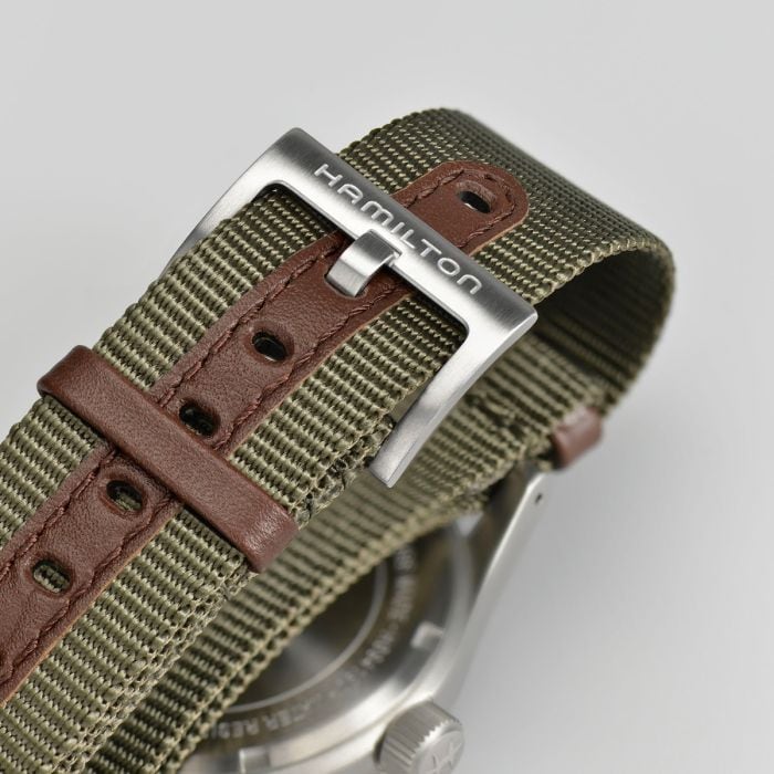 Khaki Field Green NATO Strap 20MM standard - Strap color:Green -  H6006941021 | Hamilton Watch