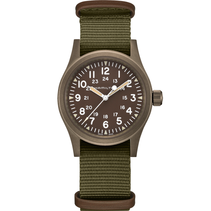 Khaki Field Mechanical - Dial color:Green - H69449961 | Hamilton Watch