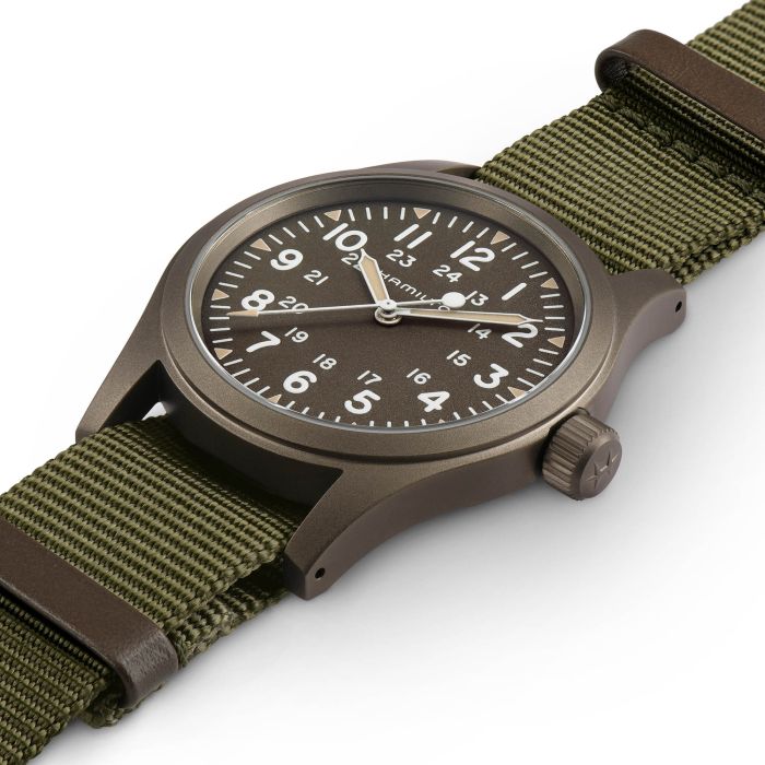 Khaki Field Mechanical - Dial color:Green - H69449961 | Hamilton Watch