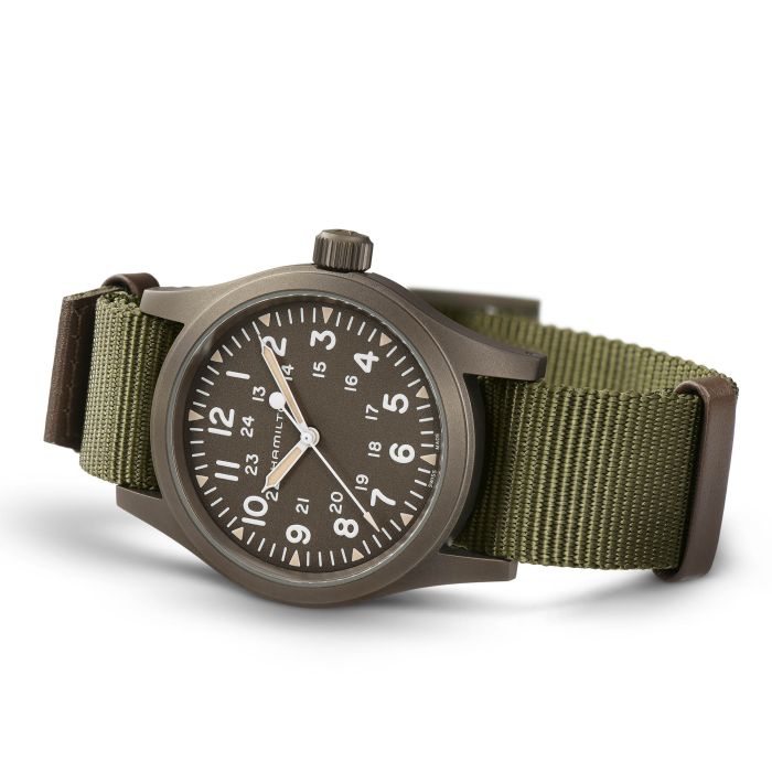 Hamilton khaki field mechanical earth pvd hotsell