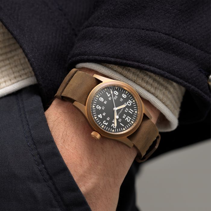 カーキ フィールド Mechanical Bronze - ダイヤルカラー:ブラック - H69459530 | Hamilton Watch