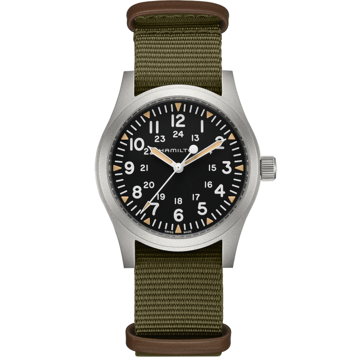 Khaki Field Mechanical 42mm Color de la esfera Negro H69529933 Hamilton Watch