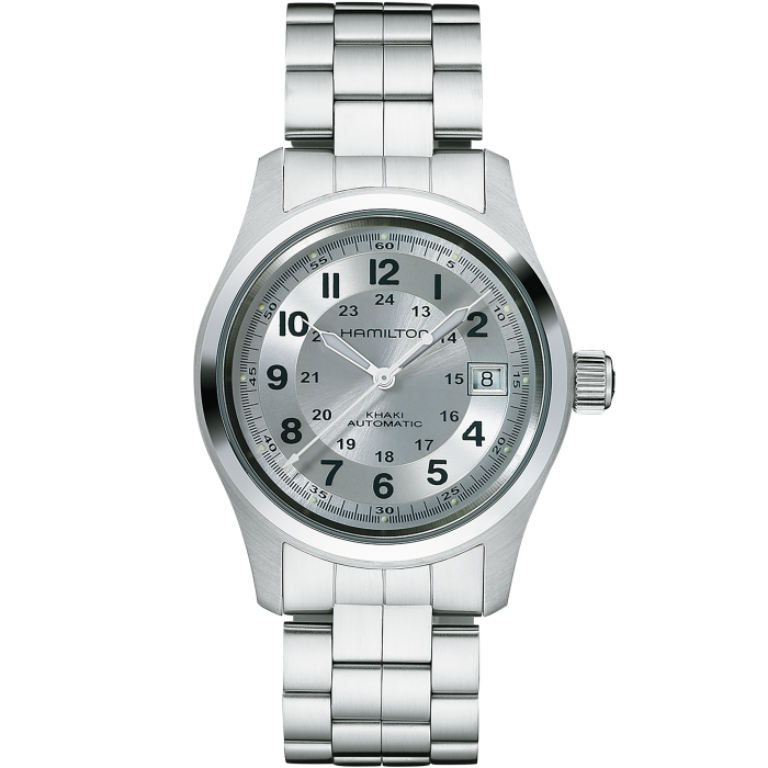 カーキ フィールド Khaki Field Auto - ダイヤルカラー:シルバー - H70455153 | Hamilton Watch