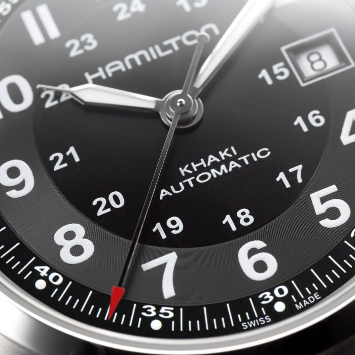 Khaki Field Auto - Dial color:Black - H70555533 | Hamilton Watch